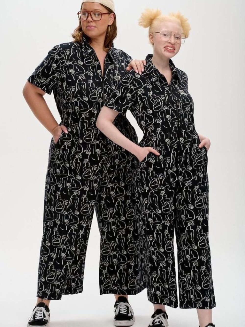 Lucy & Yak L.E. Ragan Boilersuit Janaki Tattoo Print Limited Edition UK 14 US 10